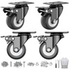 2 Inch Caster Wheels Set of 4, Heavy Duty Casters