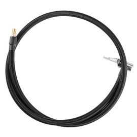 X AUTOHAUX 100cm Car Tire Inflator Hose Adapter Locking Tube Air Valve Chuck
