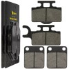 Caltric Front and Rear Brake Pads for Kawasaki KX65 2000-2020