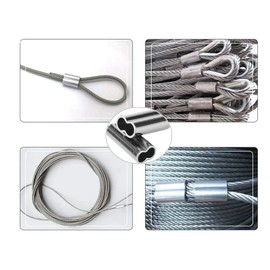 Crimp Sleeves Fishing 100pcs 6 Sizes Double Barrel Crimp Fishing Line Wire Leader Sleeves Copper Tube Connector Tube Connectors Fishing