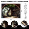 NYZE Library Tapestry Wall Haning, Magic School Bookshelf Tapestry Study