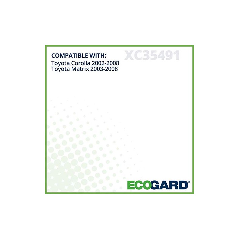ECOGARD XC35491 Filtro de aire de cabina premium compatible con