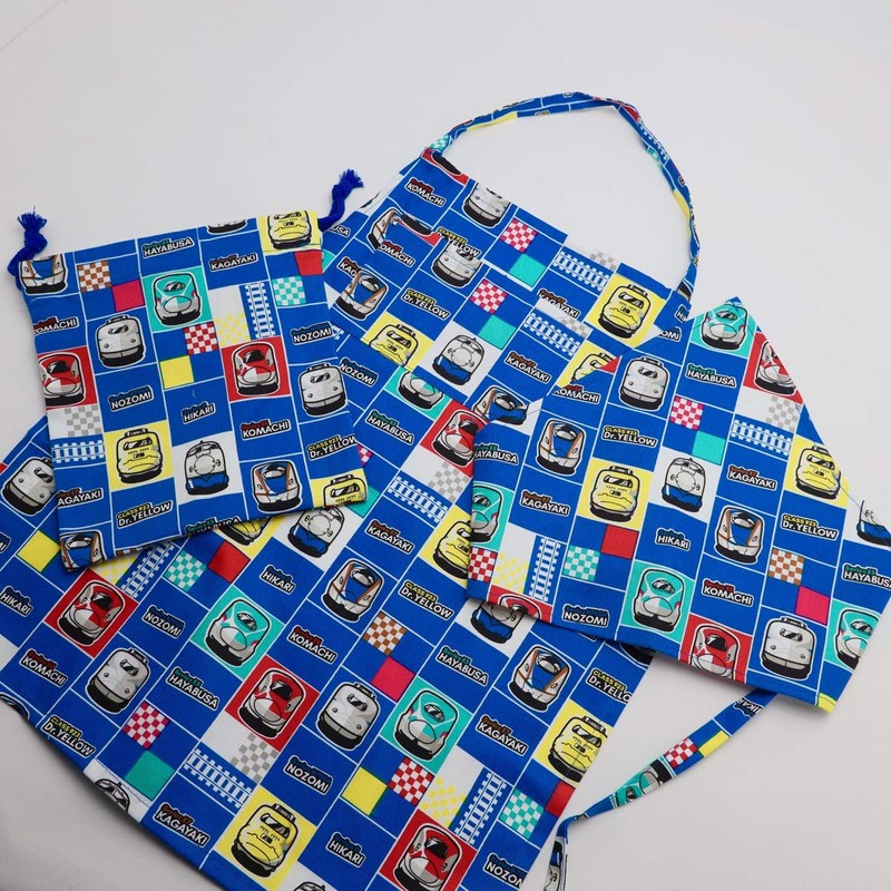Popondetta Shinkansen Apron (Triangle Cloth, Drawstring Included)