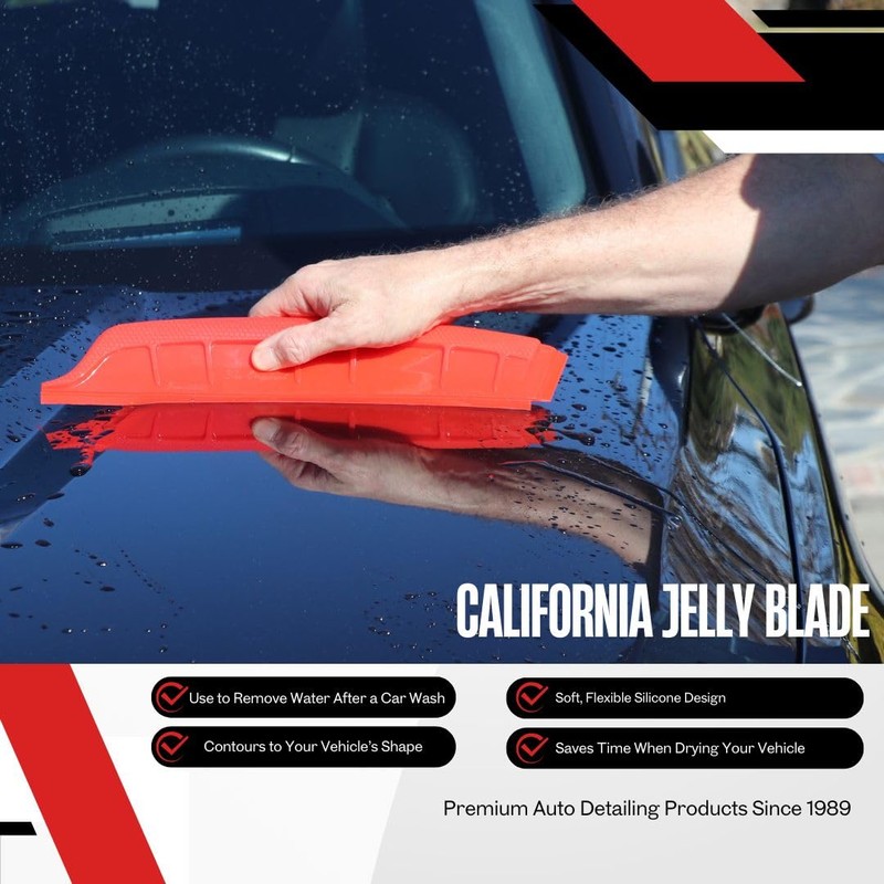 California Car Duster Jelly Blade Flexible Silicone Auto Drying Tool