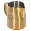 230ml Coffee Steaming Pitcher with Angled Handle Stainless Steel Olecranon