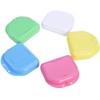 5pcs Retainer Case Mouth Guard Case Orthodontic Dental Retainer Box