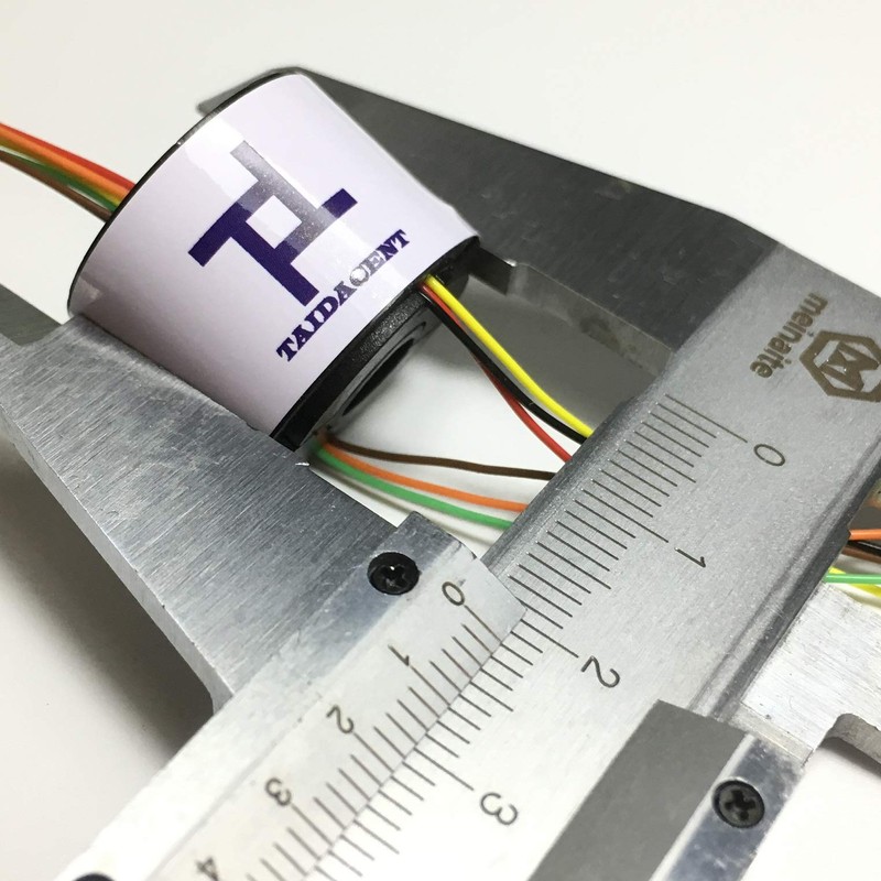 Taidacent Hollow Electrical Slip Ring 2/4/6/12 Wires Collector Ring Conductive