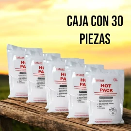 MEDINOVAX Kit 30 Piezas Compresa Caliente Instantánea