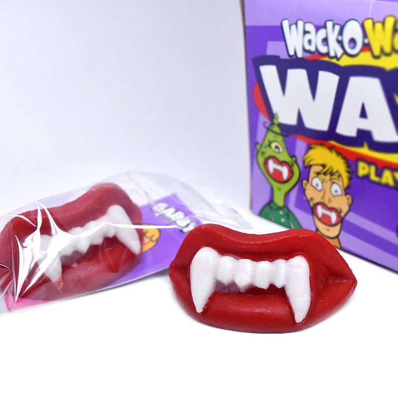 Wack-O-Wax Fangs – Fun Candy Halloween Toy – Individually Wrapped