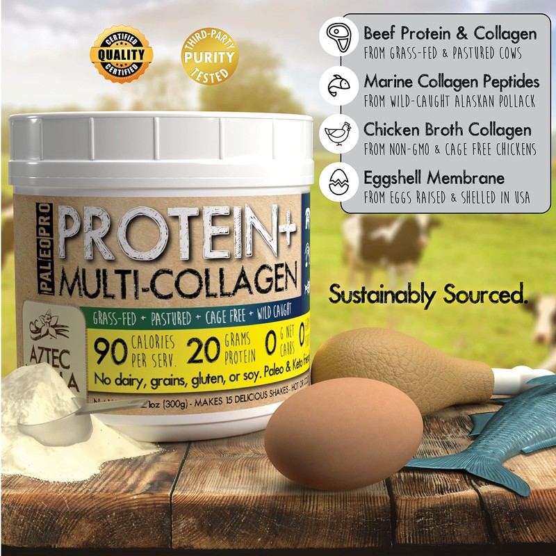 PaleoPro® Protein+ Multi-Collagen (Aztec Vanilla)