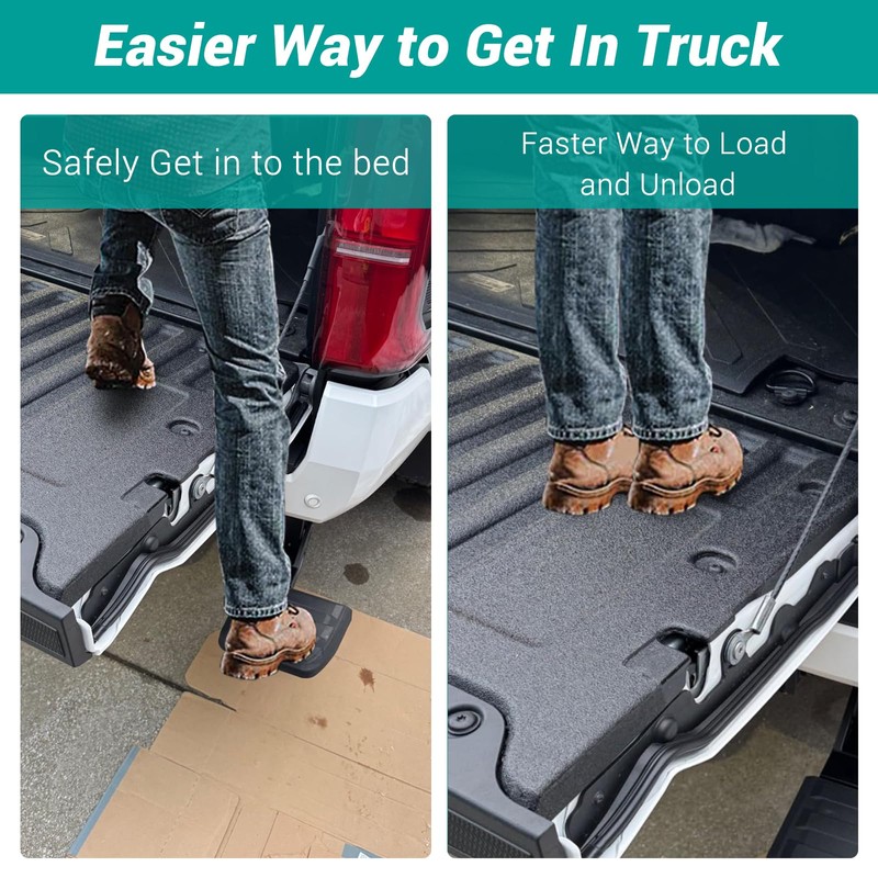 Keriolee Rear Bed Step Bumper Bedstep Fit for 2024-2025 Toyota