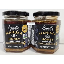 Generic Specially Selected Manuka Honey Multifloral MGO 100+ 7.93oz 225g (Two Bottles)