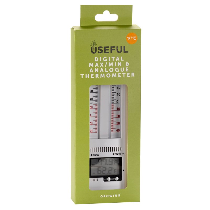 Smart Garden Useful Digital Max/Min & Analogue Thermometer