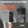 Overmont Collapsible Wagon Cart with Wheels - 220L Foldable Heavy