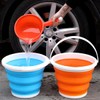 König Design Foldable Bucket, Round, Space-Saving & Robust, BPA-Free, Ergonomic