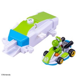 Takara Tomy Drift Tomica Mario Kart Drift Starter Set Yoshi & Standard Cart Mini Car Toy for Ages 3 and Up