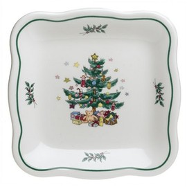Nikko Ceramics Christmas Giftware Square Tray