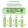16 Packs Solar Lights AA Batteries 1.2Vots 400mah Ni-MH,Rechargeable Double