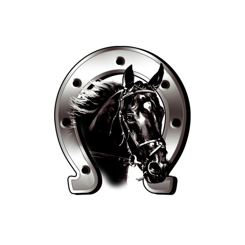 Sticker Horse + Horseshoe - 6x7cm
