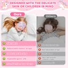 NganSuRong 2 Pack Sleep Mask for Kids Girls，Silk Eye Mask