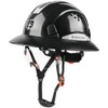 GREEN DEVIL Full Brim Hard Hat with Built-in Visor Vented