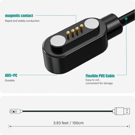Lamshaw Kabelloses Ladegerät, magnetisch, sehr schnell, kompatibel mit MANKIW X22 – Aufladen in 1,5 Stunden | kompatibel mit Bluetooth-Kopfhörern | intelligente LED | tragbar & wasserdicht IPX5 (weiß)
