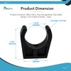 Marine City Black Nylon Best Grip Storage Boat Clips Light