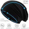 Hatstar® Classic winter women's beanie hat, men's jersey long beanie,