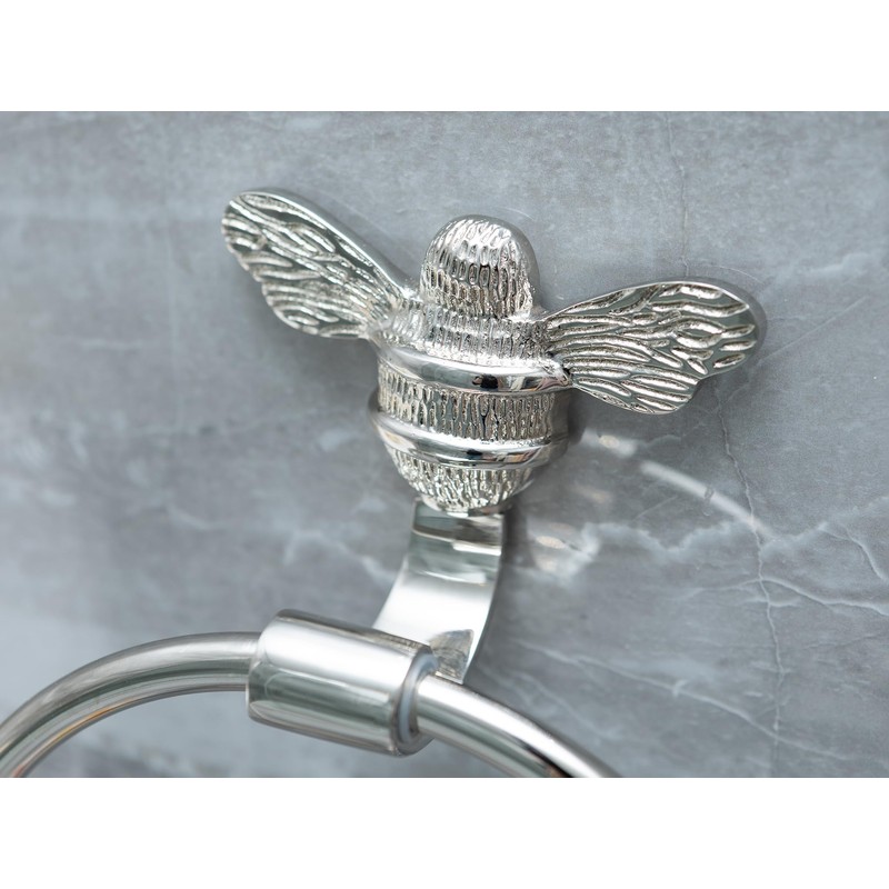 Brass bee Towel Ring - Solid brass bathroom towel rail