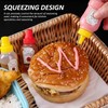 EOWVISN 3 Pieces 100Ml Oil Bottle And 4 Pieces Sauce