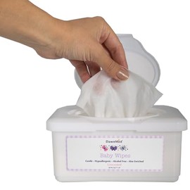 Dukal DawnMist Baby Wipes, 1 Pack – 7" x 8.3", Soft & Gentle Disposable Wipes for Baby Care, Alcohol-Free, Resealable Pack