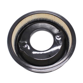 BestParts 14" X 3" Black Round High Flow Washable Polished Aluminum Air Cleaner Filter Assembly Compatible with Ford BBC GMC Chevy SBC Hot Rod