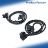 Black Door Trim Molding Left and Right Kit Rubber Sealing
