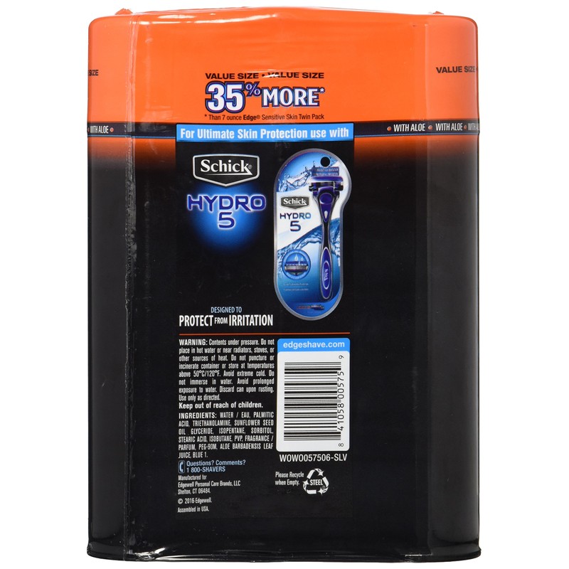 Edge Shave Gel Sensitive Skin with Aloe, 9.5 oz, 3