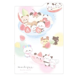 Kamio Japan 252370 Mochi Mochi Panda Die-Cut Underlay, Fruit Party, Tojiki