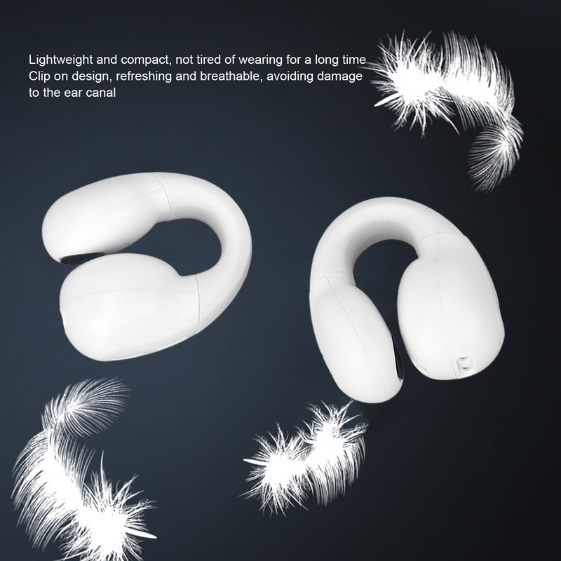 Bone Conduction Bluetooth Earbuds Active Noise Cancellation Lightweight Stereo Open