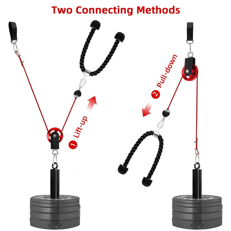 LFJ LAT Pull Down and Lift Weight Pulley System Cable