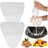DRERIO 4 Pcs Nut Milk Bag Strainer for Almond Milk