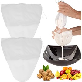 DRERIO 4 Pcs Nut Milk Bag Strainer for Almond Milk (Triangle)