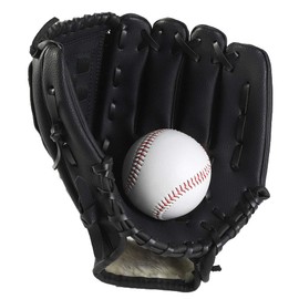 CZ-XING Outdoor Baseball Glove Sports Batting Gloves Baseball Glove Adult/Teenager Wild Baseball Gloves Softball Gloves Multicolor (Black, L)