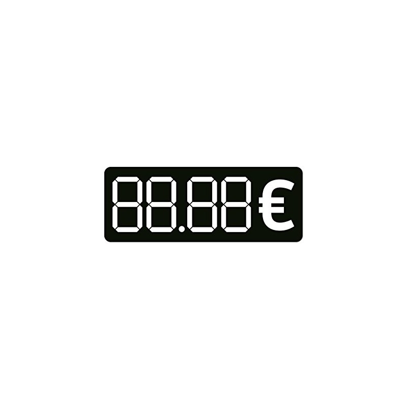 Price Sticker Blank for Labelling Price Tag Euro Menu Board