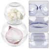 BAIFULAI Set of 4 Onion Containers, Food Storage Balls Garlic