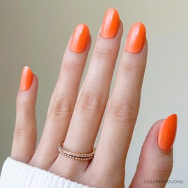 Glamnetic Short Round Press On Nail Collection - Nail Glue & Remover:_Apricot