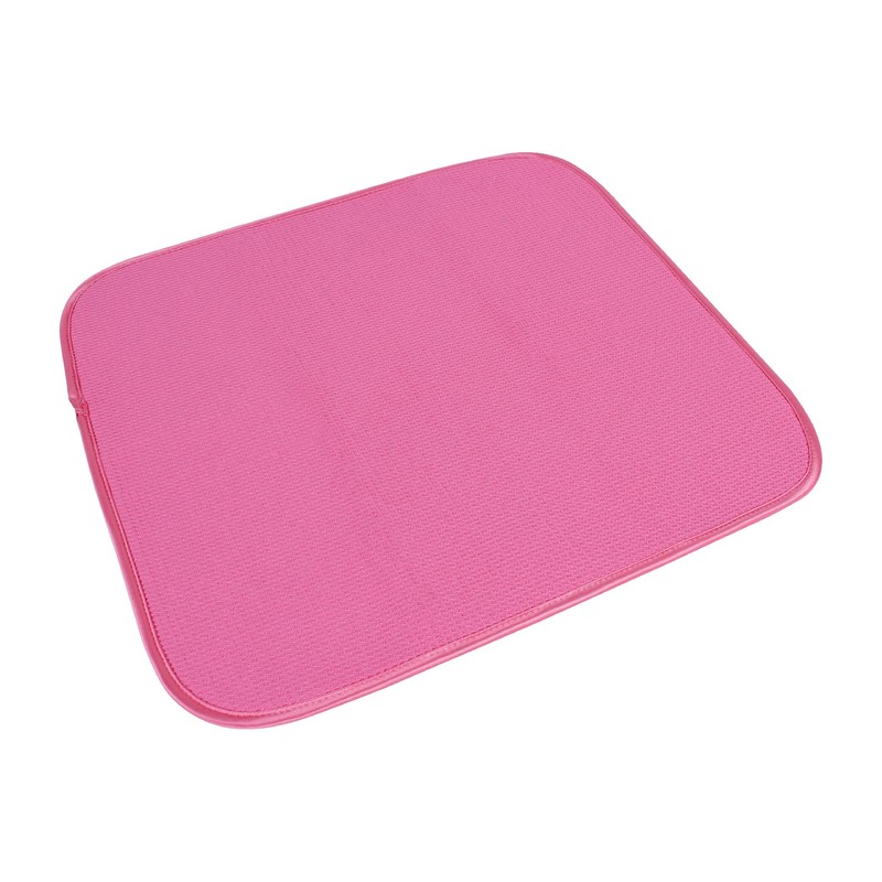 White Magic Dish Drying Mat, Rose - Absorbent & Hygienic,