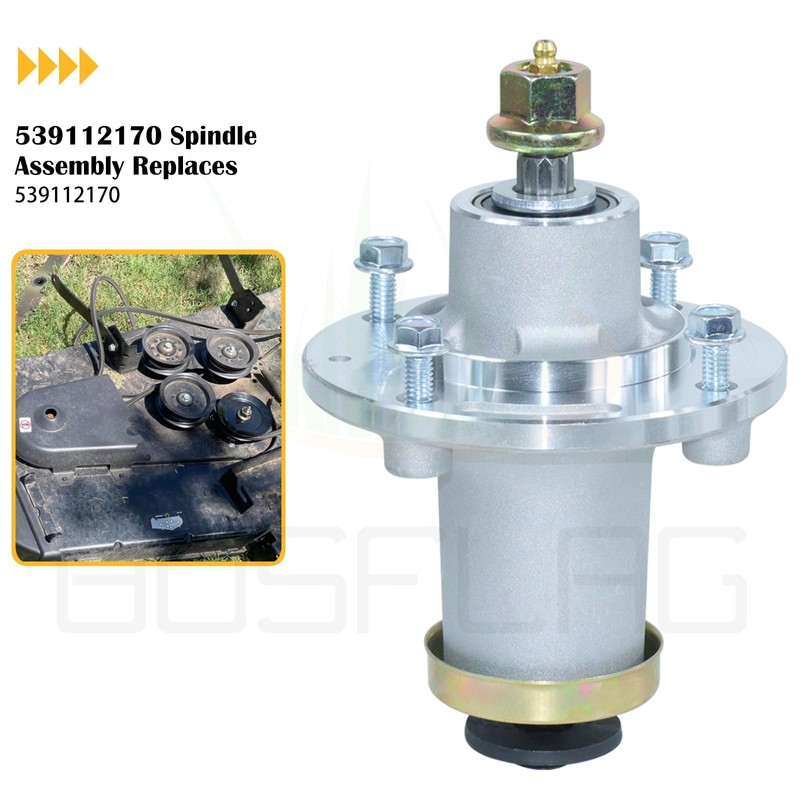 BOSFLAG 3 Pack 539112170 Spindle Assembly Kit with 153535 Pulleys