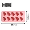 GERRIT 2 Valentine Day Heart-Shaped Ice Cube Mold Silicone Ice