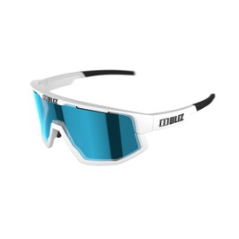 Bliz Women's Men's Sunglasses Vision Matt White-Smoke with Blue Multi One Size