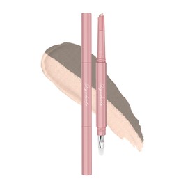 SWEET NIGHT Double Line Expert Tearbag Pencil: Noodle Liner Natural Shadow Art Class Flotage Pencil for Beginners Keep Long Time (01-Nude Beige Brown)