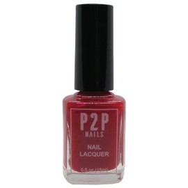 P2P Nails Burgundy Nail Lacquer - Non Chip Quick Dry Nail Gel - All Season Burgundy Nail Polish - Salon Quality Nail Polish (Cherrific!)
