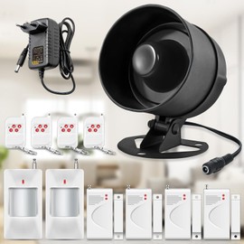 Fuers Home Alarm System 115 dB Alarm System Caravan 12-Piece Set Door Alarm System Garage Window Alarm System Door Contact Alarm Smartlife Security System for Home